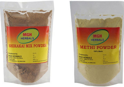 MGH Herbals Shikakai Mix and Methi Powder Combo(400 g)