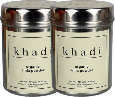 

Khadi Natural Organic Pure Amla Hair Powder- Twin Pack(300 g)