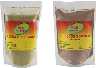 

MGH Herbals Henna Mix and Hibiscus Powder Combo(400 g)