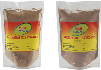 

MGH Herbals Shikakai Mix and Hibiscus Powder Combo(400 g)