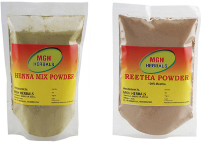 

MGH Herbals Henna Mix and Reetha Powder Combo(400 g)