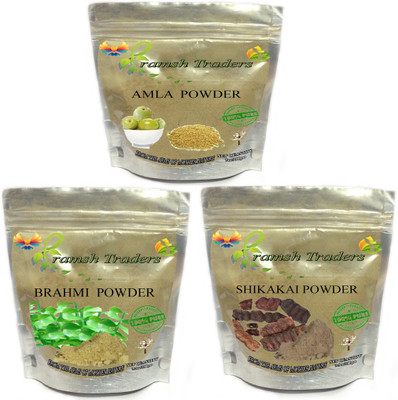 

PRAMSH AMLA200GM+BRAHMI100GM+SHIKAKAI100GM POWDER(400 g)