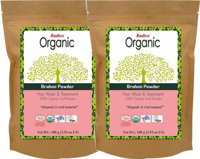

Radico 100% Organic Brahmi Powder - 100g (Set of 2) …(200 g)