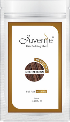

Juvenile Hair Building Fiber Refill Bag Medium Brown(15 g)