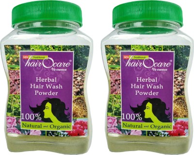 

Hairocare Herbal Hair Wash Powder - Pack of 2 x 175g -Anti-Dandruff(350 g)