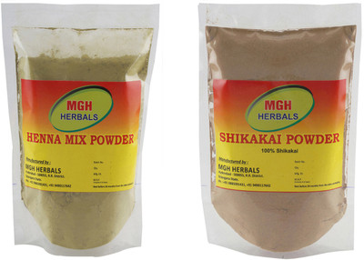 

MGH Herbals Henna Mix and Shikakai Powder Combo(400 g)