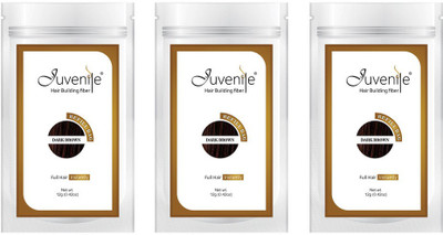 

Juvenile Hair Building Fiber Pack of Three Dark Brown Refill Bag(12 g)