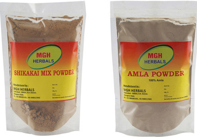 MGH Herbals Shikakai Mix and Amla Powder Combo(400 g)