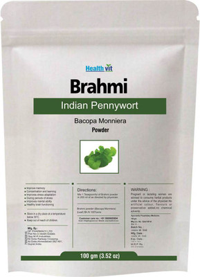 

HealthVit Brahmi/ Indian Pennywort (Bacopa Monniera) Powder 100gms(100 g)