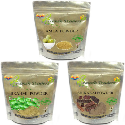 

PRAMSH AMLA200GM+BRAHMI200GM+SHIKAKAI200GM POWDER(600 g)