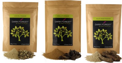 

Dark Forest Giloy,Gokhru,Amla(600 g)