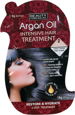

Beauty Formulas Beauty Formulas Argan Oil Intensive Hair Treatment (Restore & Hydrate)(18 g)