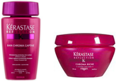 

Kerastase Chroma Riche Shampoo and Masque(450 ml)