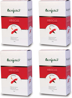 

Banjara's Hibiscus Powder 100 Gm Set Of 4 Pack(400 g)