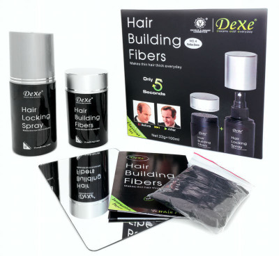 

VibeX ™ Dexe™ Hair Building Fiber Full Kit With Locking Spray & Clening Shapoo For Loss Solution(200 ml)
