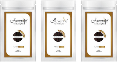 

Juvenile Hair Building Fiber Refill Bag Pack Of Three Dark Brown(90 g)
