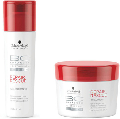 

Schwarzkopf BC Repair Rescue Reversilane Pack of 2 (Shampoo + Mask)(400 g)