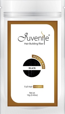 Juvenile Hair Building Fiber Complete Coverage Refill Bag Black(12 g)