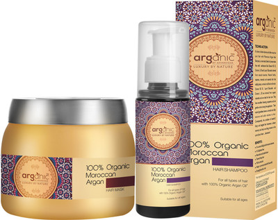 

Aryanveda 100% Moroccan Argan Hair Shampoo & Hair Mask(300 ml)