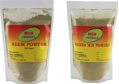 

MGH Herbals Neem and Henna Mix Powder Combo(400 g)