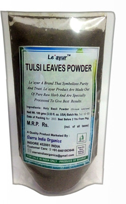 

Le'ayur Tulsi Leaves Or Holy Basil ( Ocimum Sanctum ) Powder(100 g)
