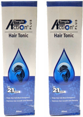 

Trriple Action Hair Tonic - 60 ml (Pack of 2)(60 ml)
