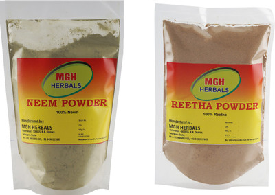 MGH Herbals Neem and Reetha Powder Combo(400 g)