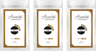 

Juvenile Hair Building Fiber Refill Bag Black 30gm Pack of 3 JVNLRB30BL Extreme Hair Volumizer Powder(90 g)