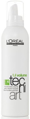 

L'Oreal Paris Full Volume Tecni Art force 4 Extra Volume for Unisex Hair Volumizer Gel Mousse(250 ml)