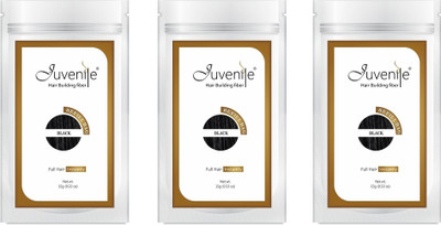 

Juvenile Hair Building Fibers Refill Bag Black 15gm Pack of 3 JVNLRB15BL3pc Extreme Hair Volumizer Powder(45 g)