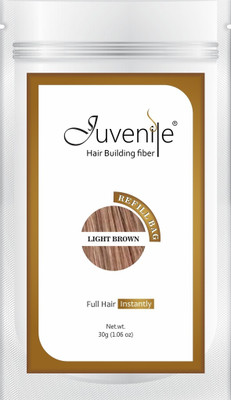 

Juvenile Hair Volumizers Refill Bag Light Brown 30gm JVNLRB30LB Extreme Hair Volumizer Powder(30 g)
