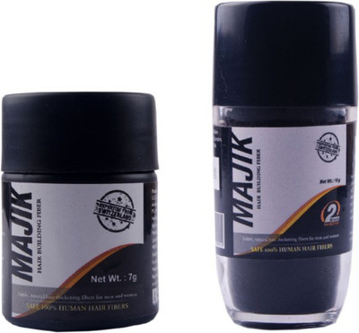 

Majik Hair Byilding fiber in 2 Different Sizes 77 Extreme Hair Volumizer Fiber(21 g)