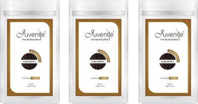 

Juvenile Hair Fibers Hair Volumizers Dark Brown 15gm Refill Bag Pack of 3 JVNLRB15DB3pc Extreme Hair Volumizer Powder(45 g)