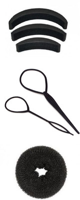 Out Of Box Puff Bumpits 3 Pieces with Donut Bun And Topsy Tail Maker Combo OOB_965 Extreme Hair Volumizer Mousse(55 g)