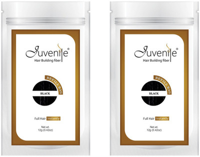 

Juvenile Hair Building Fiber Pack of Two Black Refill Bag(12 g)