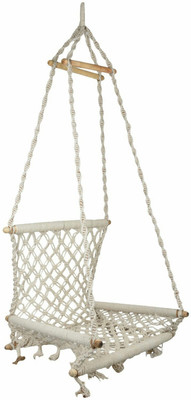 Curio Centre Jute Swing(White)