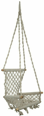 Curio Centre Jute Swing(White)