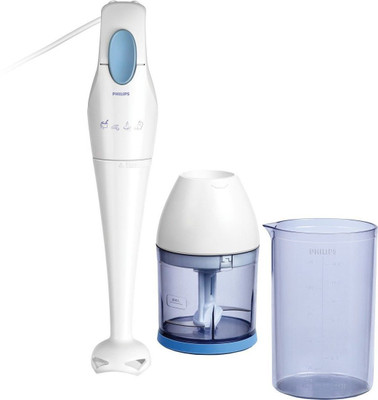 Philips HR1351/C 250 W Chopper, Hand Blender(White, Blue)