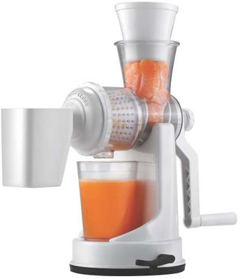 

Capital Fresh Fruit and vegetables Manual Juicer Deluxe Plastic Hand Juicer(White Pack of 1)