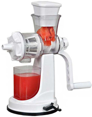

Nice Fruite and Vegetable Juicer With Steel Handle Plastic Hand Juicer(White, White Pack of 1)