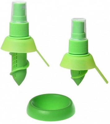 

Connectwide Citrus Sprayer Spray Fruit Mist for Extractor Set Lemon Lime Kitchen Tool Plastic Hand Juicer(Green Pack of 3)