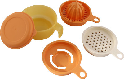 

Tupperware Plastic Hand Juicer(Yellow, Orange, White), Orange;white;yellow