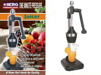 BERG Aluminium B-HPJ Hand Juicer(Black)
