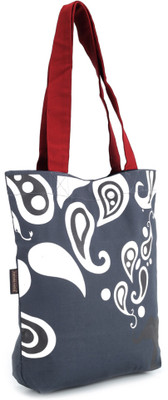 

Kanvas Katha Tote(Blue, White)