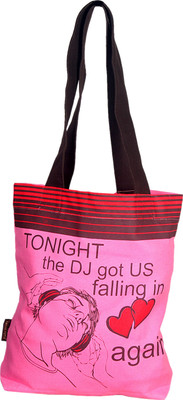 

Kanvas Katha Tote(Pink)