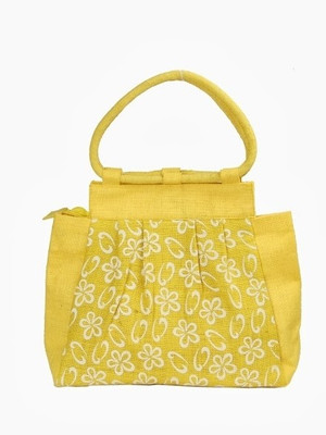 

Jute Tree Hand-held Bag(Yellow)