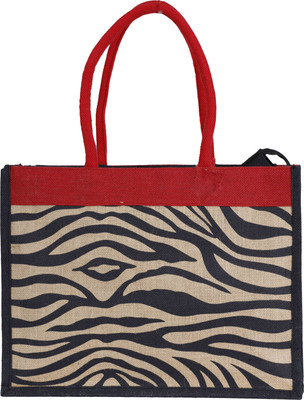 

Jute Tree Hand-held Bag(Black, Red)