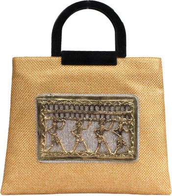 

Pretty Krafts Hand-held Bag(Gold)