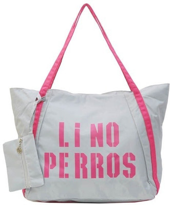

Lino Perros Hand-held Bag(Grey, Pink)