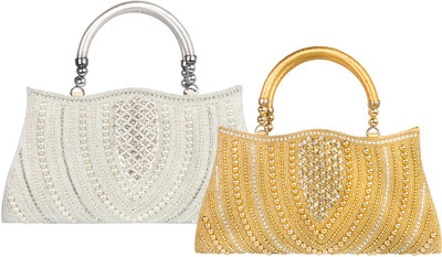 

Louise Belgium Hand-held Bag(Gold, Silver)